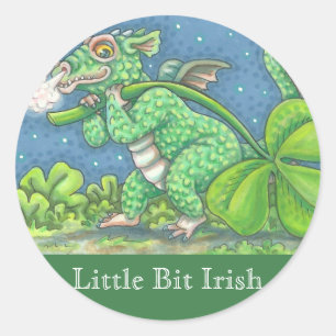 Adesivo Redondo FANTASY STICKER Sheet IRISH BABY DRAGON