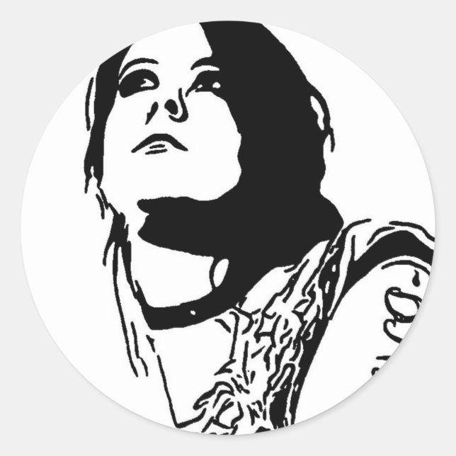 Adesivo Redondo Faraway Stare (Frente)