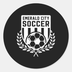 Adesivo Redondo Fardo de Futebol do Cidade Esmeralda do Mágico de
