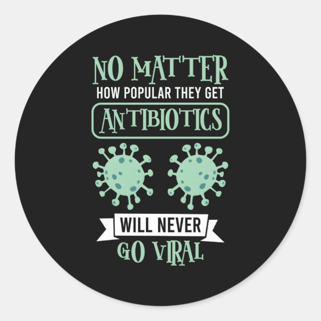 Adesivo Redondo Farmacêutica Technician Pharmacy School (Frente)