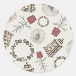 Adesivo Redondo Farmácia de inverno