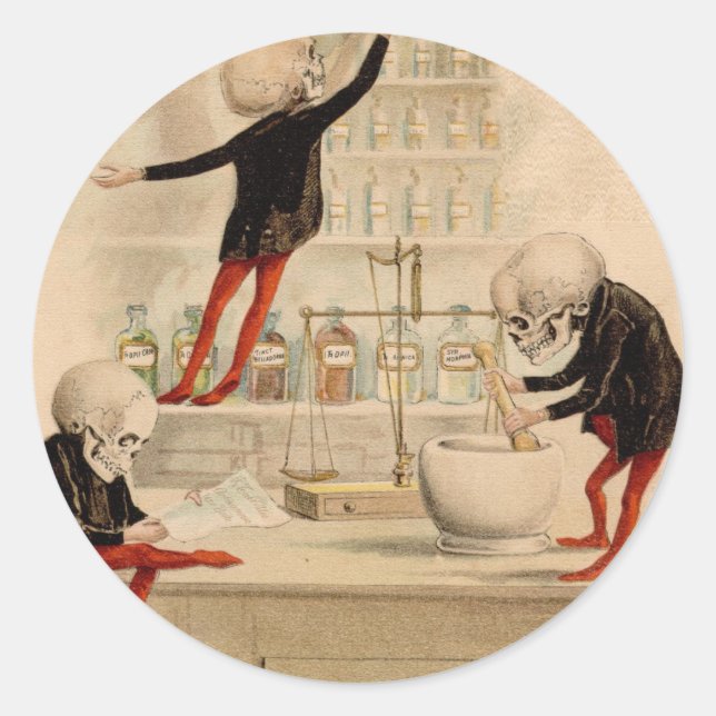 Adesivo Redondo Fármacos esqueléticos (Frente)