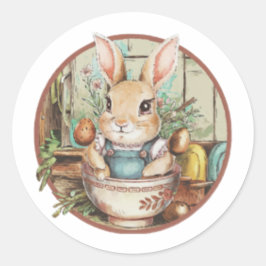 Adesivo Redondo Farmcore Ramen Bunny
