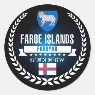 Adesivo Redondo Faroe Island