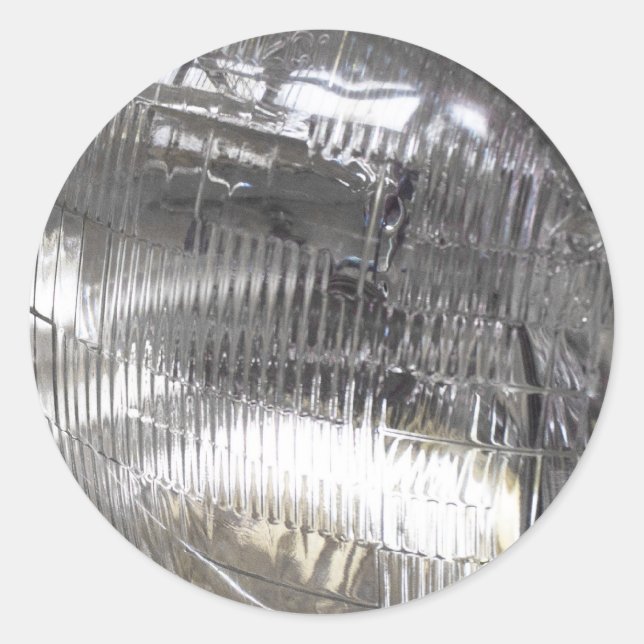 Adesivo Redondo Faróis de carro clássicos (Frente)