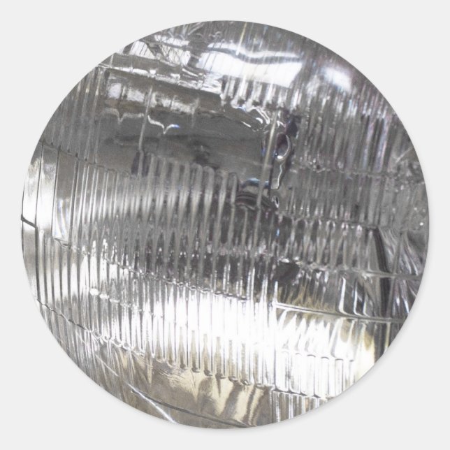 Adesivo Redondo Faróis de carro clássicos (Frente)