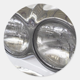 Adesivo Redondo Faróis de carro clássicos