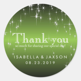 Adesivo Redondo Faróis em Verde limão metálico