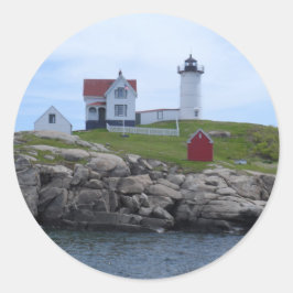 Adesivo Redondo Farol de Nubble - Maine
