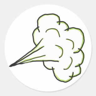 Adesivo Redondo Fart Cloud