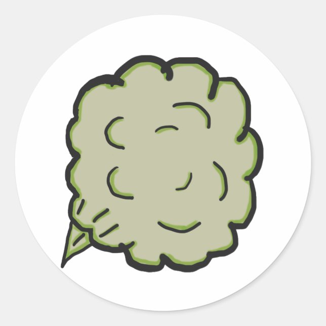 Adesivo Redondo Fart Cloud (Frente)