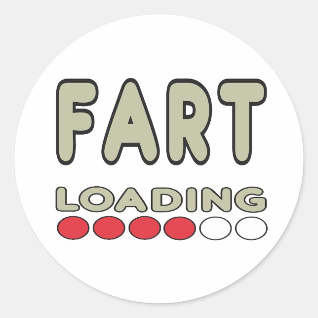 Adesivo Redondo Fart Loading (Frente)