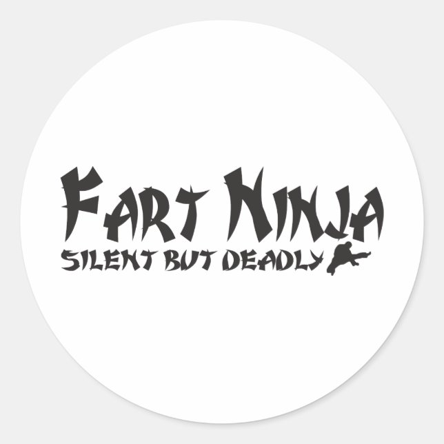 ADESIVO REDONDO FART NINJA (Frente)