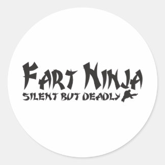 ADESIVO REDONDO FART NINJA