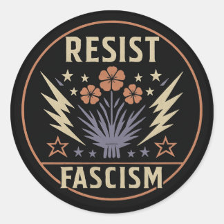ADESIVO REDONDO FASCISMO RESISTENTE
