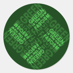 Adesivo Redondo Fascismo verde