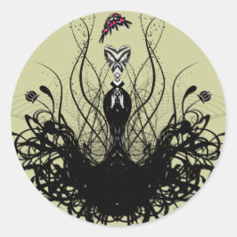 Adesivo Redondo Fashion Diva