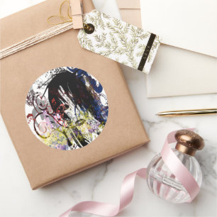 Adesivo Redondo Fashion Diva Swirled