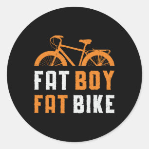 Adesivo Redondo Fat Boy Fat Bike Biker MTB Ciclismo Fatbique