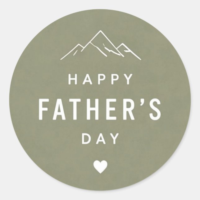 Adesivo Redondo Father's Day Classic (Frente)