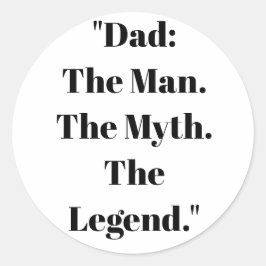 Adesivo Redondo Father's Day Gift Sticker