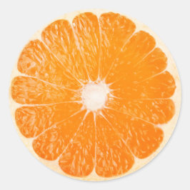 Adesivo Redondo Fatia de laranja