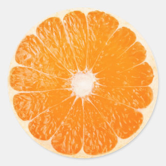 Adesivo Redondo Fatia de laranja