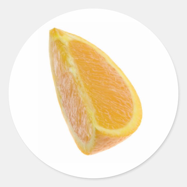 Adesivo Redondo Fatia de laranja (Frente)