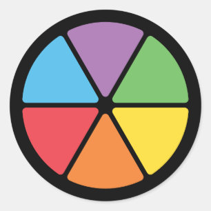 Adesivo Redondo Fatias do Conhecimento