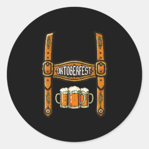 Adesivo Redondo Fato caneca Lederhosen alemão bávaro pai homens