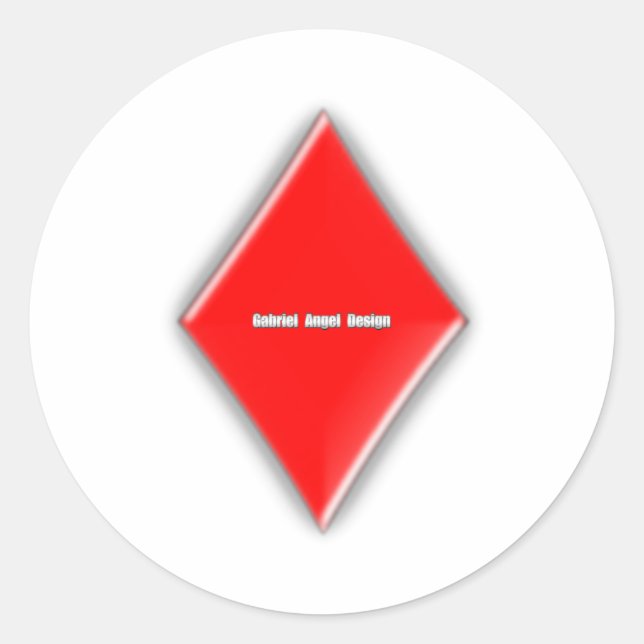 Adesivo Redondo Fato de Diamantes (Frente)