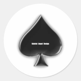 Adesivo Redondo Fato de espadas