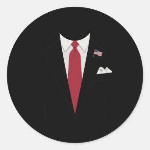 Adesivo Redondo Fato do Presidente dos EUA Trump Fácil Fantasia de