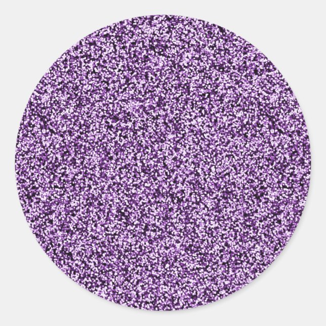 Adesivo Redondo Faux Glitter Envelope Selos (Frente)