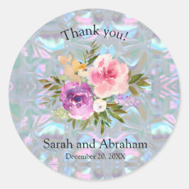 Adesivo Redondo Faux Madre de Pearl