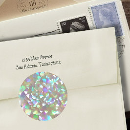 Adesivo Redondo Faux Madre de Pearl