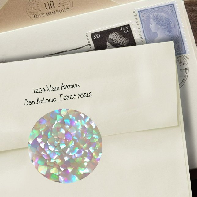 Adesivo Redondo Faux Madre de Pearl (Criador carregado)