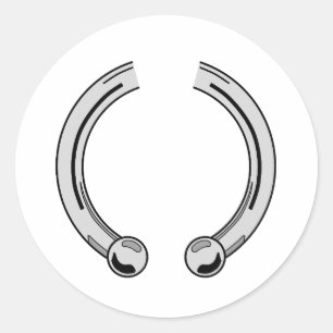 Adesivo Redondo Faux Silver Piecing