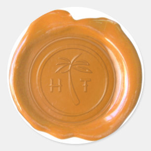 Adesivo Redondo Faux Wax Seal - Personalizado HT