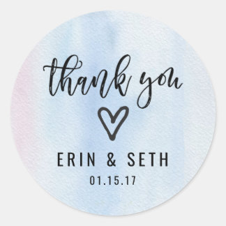 Adesivo Redondo Favor Casado Vinheta Azul Agradeço Vaqueta