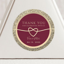 Favor de Agradecimento de Casamento Borgonha