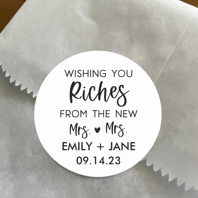 Adesivo Redondo Favor de Bilhete de Loteria Personalizado LGBTQ (Criador carregado)