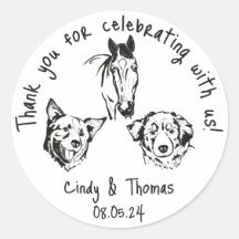Favor de Casamento de Pet Engraçado Personalizado 
