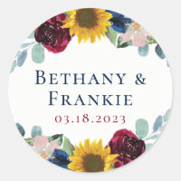 Favor de Casamento Floral de Girassol Botânico