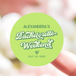 Adesivo Redondo Favor de Despedida de Solteira Festa na Piscina Ve