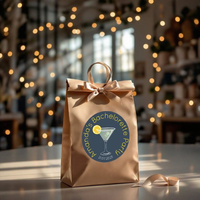 Adesivo Redondo Favor de Festa de solteira Personalizado (Criador carregado)