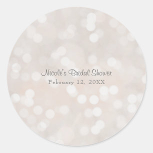 Adesivo Redondo Favor de festa personalizado Chic Glamour Moderno