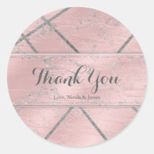 Favor de festa Pink & Silver Satim Brilho Glam Chi