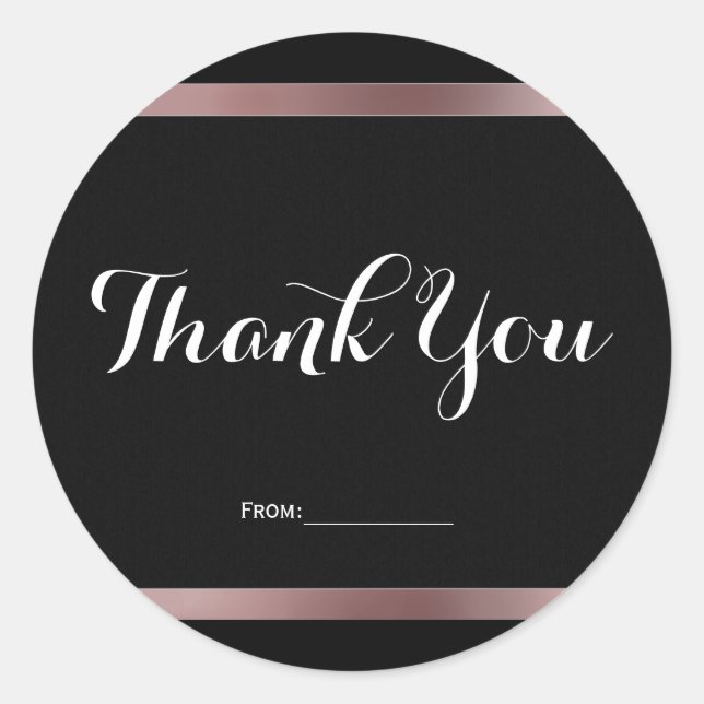 Adesivo Redondo Favor de festa Rosa Dourado Rosa Malva (Frente)