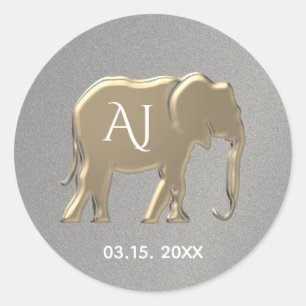 Adesivo Redondo Favor de Prata e Casamento Dourado